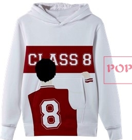 卡通人物字母印花图案服装裁片T恤班服全身印印花图案素材