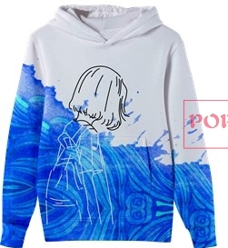 卡通人物字母印花图案服装裁片T恤班服全身印印花图案素材