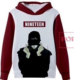 卡通人物字母印花图案服装裁片T恤班服卫衣情侣服全身印印花图案素材