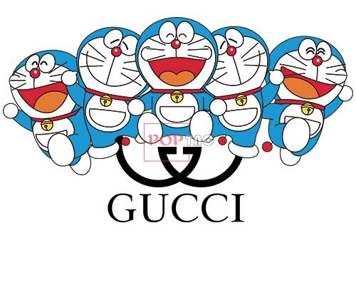 潮牌字母GUCCI哆啦A梦印花图案服装裁片T恤烫图印花花型素材