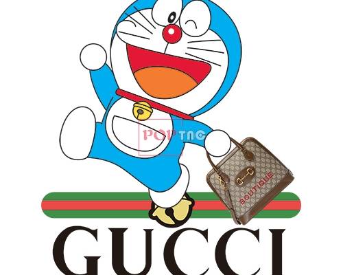 潮牌字母GUCCI哆啦A梦印花图案服装裁片T恤烫图印花花型素材