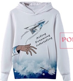 卡通动漫人物纸飞机字母印花图案服装裁片T恤卫衣班服全身印印花花型素材