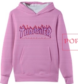 火焰字母机车少女字母印花图案服装裁片T恤卫衣全身印印花花型素材