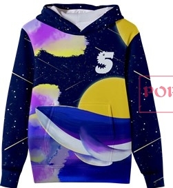 星辰大海鲸鱼乘风破浪印花图案服装裁片T恤卫衣全身印印花花型素材