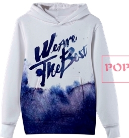 色彩涂鸦字母鲸鱼印花图案服装裁片T恤卫衣班服全身印印花素材