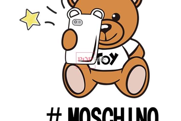 潮牌字母MOSCHINO拍照熊印花图案服装裁片T恤烫图印花花型素材