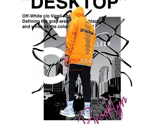 潮男字母印花图案服装裁片T恤卫衣印花花型素材