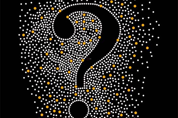 烫钻问号图案潮图高清T恤烫画热转印高清素材