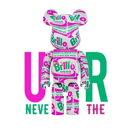 卡通动漫暴力熊字母brillo印花图案服装裁片t恤卫衣烫图印花花型素材