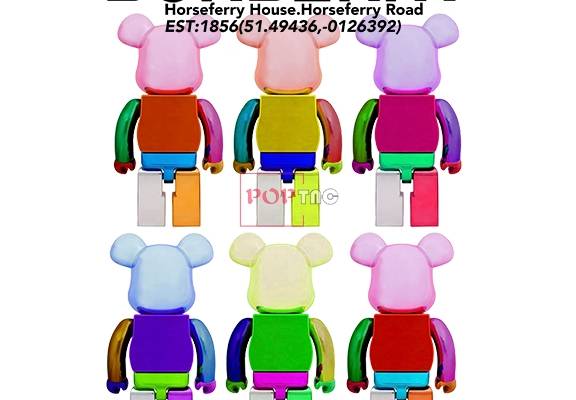 卡通动漫潮牌暴力熊BURBEERY字母印花图案服装裁片T恤卫衣烫图印花花型素材