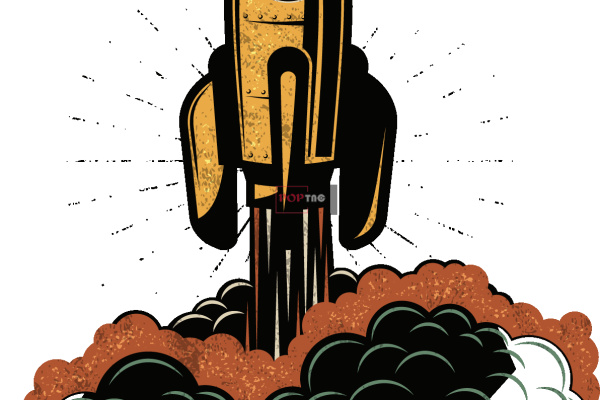 卡通动漫火箭字母印花图案服装裁片T恤卫衣烫图印花花型素材