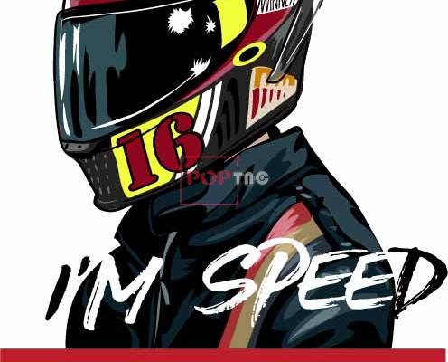 摩托车赛车手头盔字母印花图案服装裁片T恤卫衣烫图印花花型素材
