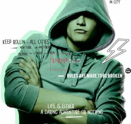 人物字母潮男印花图案服装裁片T恤烫图卫衣印花花型素材