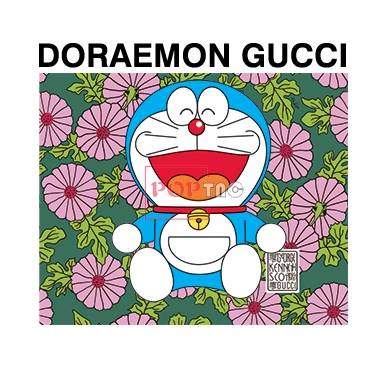 卡通动漫哆啦a梦植物花朵字母doraemon gucci印花图案服装裁片t恤卫衣