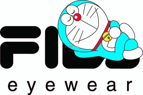 卡通动漫哆啦A梦潮牌字母FILA印花图案服装裁片T恤卫衣烫图印花花型素材