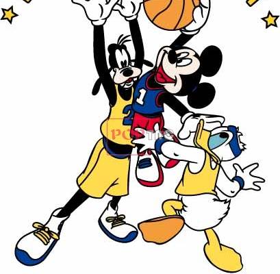 卡通动漫唐老鸭米奇篮球潮牌字母GUCCI印花图案服装裁片T恤卫衣烫图印花花型素材