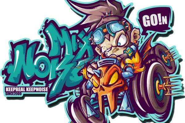 卡通动漫嘻哈风印花图案服装裁片T恤卫衣烫图印花花型素材