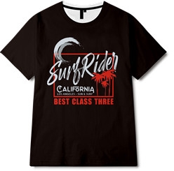 潮牌人物Supreme字母全身印印花图案服装裁片T恤卫衣印花花型素材