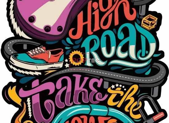 几何动漫字母骷髅头嘻哈风印花图案服装裁片T恤卫衣烫图印花花型素材