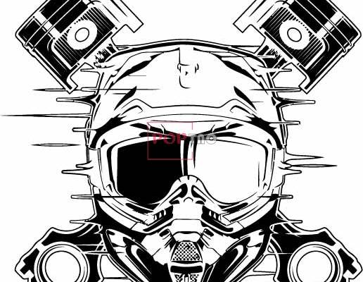 几何图案面具印花服装裁片T恤卫衣烫图印花花型素材