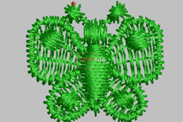 绣花刺绣蝴蝶图案