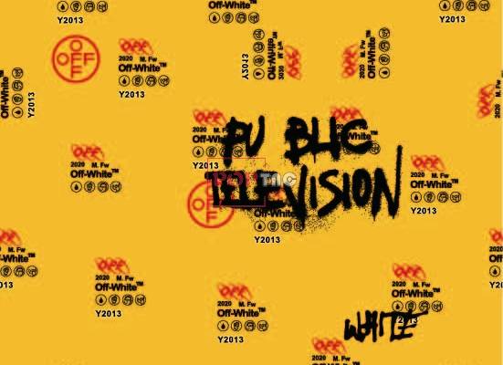 几何off white字母图案印花服装裁片T恤卫衣烫图印花花型素材