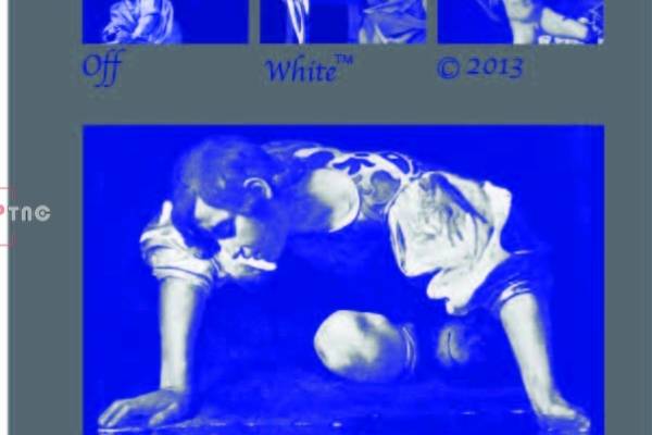 人物名画潮牌off white印花图案服装裁片T恤卫衣烫图印花花型素材