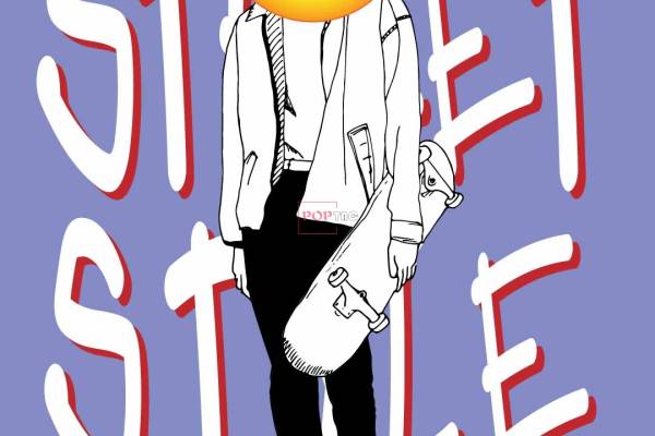 人物笑脸字母印花图案服装裁片T恤卫衣烫图印花花型素材