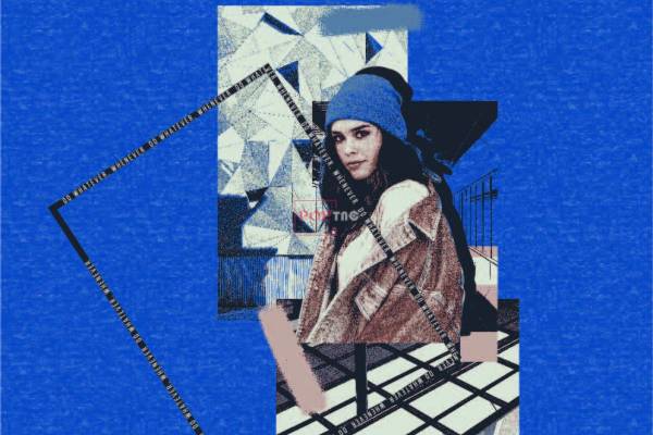 几何人物女士人物字母印花图案服装裁片T恤烫图印花花型素材