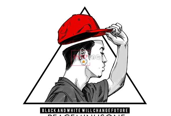 字母人物鸭舌帽小邹菊印花服装裁片T恤卫衣烫图印花花型素材