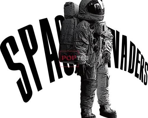 太空人宇航员字母印花图案服装裁片T恤卫衣烫图印花花型素材