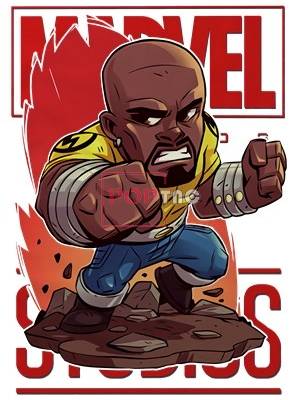 卡通动漫漫威字母联名印花图案服装裁片T恤卫衣烫图印花花型素材