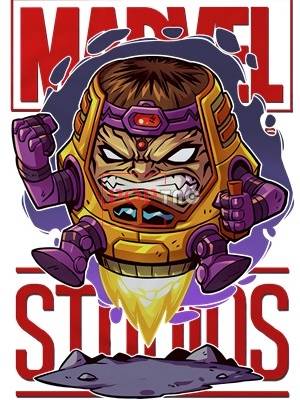 卡通动漫漫威字母联名印花图案服装裁片T恤卫衣烫图印花花型素材