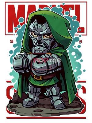 卡通动漫漫威字母联名印花图案服装裁片T恤卫衣烫图印花花型素材