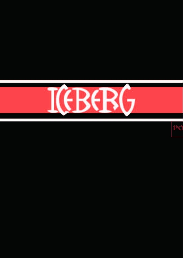 潮牌Iceberg字母撞色条纹印花图案服装裁片T恤卫衣烫图印花花型素材