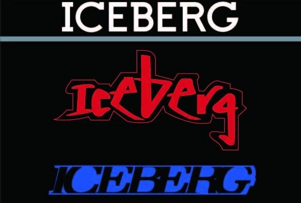 潮牌Iceberg字母印花图案服装裁片T恤卫衣烫图印花花型素材