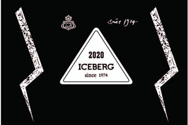 潮牌Iceberg字母闪电印花图案服装裁片T恤卫衣烫图印花花型素材