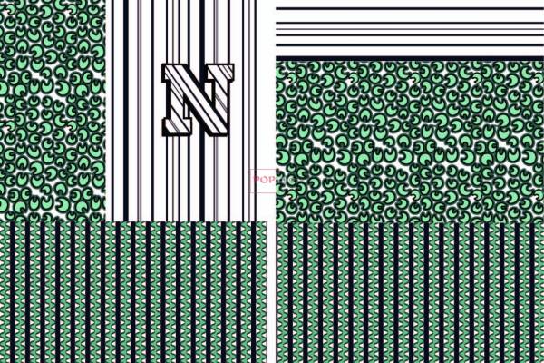 Neil Barrett几何图形拼凑印花图案服装纺织数码印花花型素材