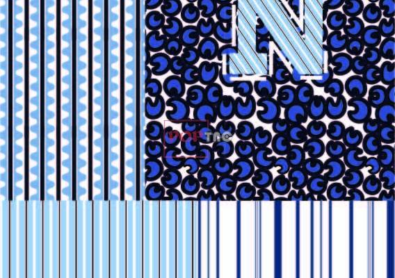 Neil Barrett几何图形拼凑印花图案服装纺织数码印花花型素材