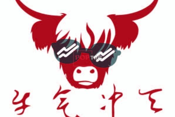 卡通动物牛印花图案服装裁片T恤卫衣烫图印花花型素材