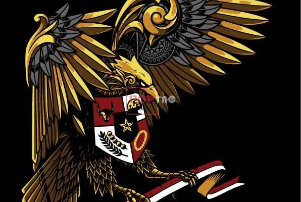 机械老鹰盾牌印花图案服装裁片T恤卫衣烫图印花花型素材