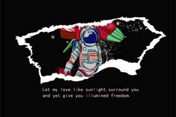 太空元素宇航员字母印花图案服装裁片T恤卫衣烫图印花花型素材