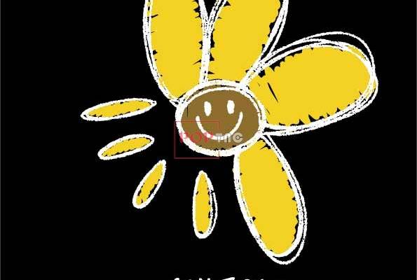 潮牌小邹菊印花图案服装裁片T恤卫衣烫图印花花型素材