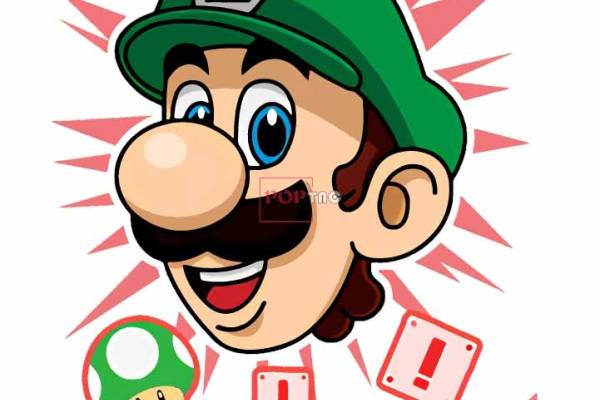 卡通动漫马里奥潮图印花图案服装裁片T恤卫衣烫图印花花型素材