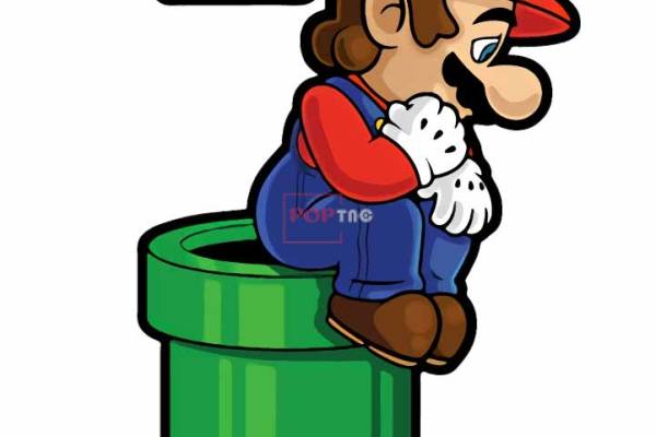 卡通动漫马里奥潮图印花图案服装裁片T恤卫衣烫图印花花型素材