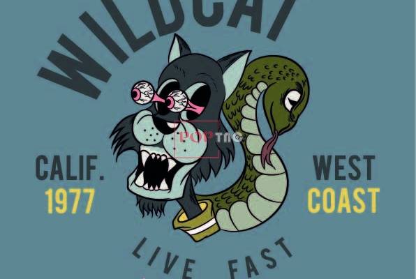 卡通动漫蛇字母印花图案服装裁片T恤卫衣烫图印花花型素材