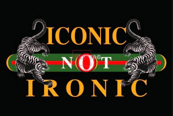 字母图案老虎潮牌印花服装裁片T恤卫衣烫图印花花型素材