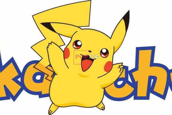 卡通动漫宝可梦皮卡丘印花图案服装裁片T恤卫衣烫图印花花型素材