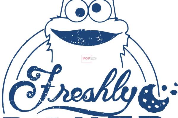 卡通动漫芝麻街字母印花图案服装裁片T恤卫衣烫图印花花型素材