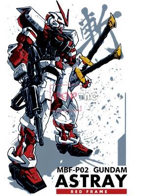 卡通动漫机动战士高达字母印花图案服装裁片T恤卫衣烫图印花花型素材